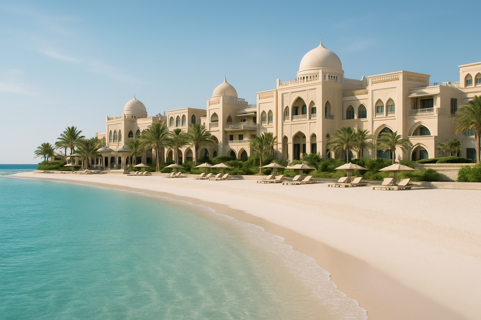 Abu Dhabi-inspirierte ruhige Resortvillen am Wasser